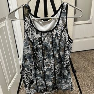 Stylish Women's Sleeveless Top - Black, Gray, White